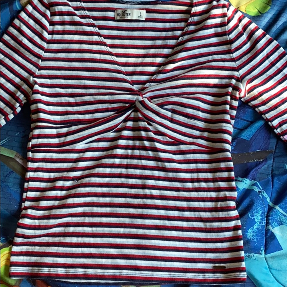 only has a tiny hole with a pink stain.